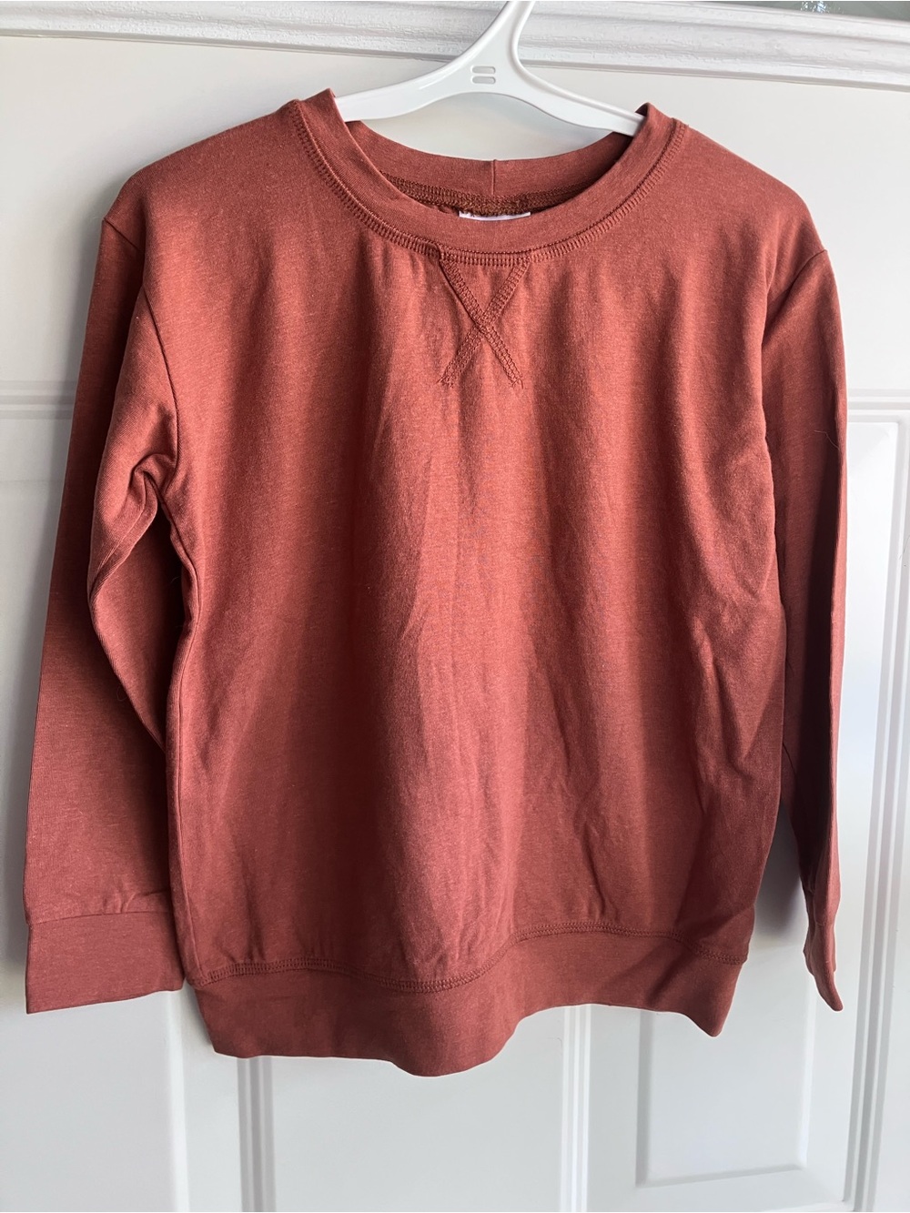 Jax & Lennon rust red long sleeve bal bamboo shirt 4T 5T